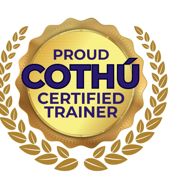 “COTHÚ neuro-affirming parenting course online for parents of autistic children” “Parent and child engaging in supportive activity”